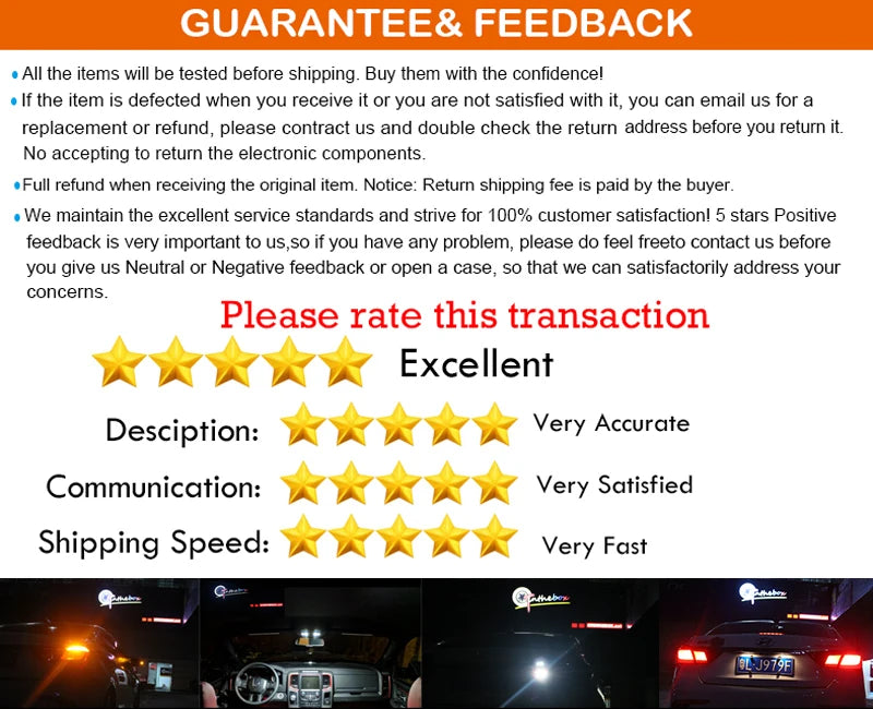 2pcs Car LED Rear Side Marker Light Reflectors For Ford Mustang 2015-2023, Red Rear Fender Bumper side Marker Lamps Assembly