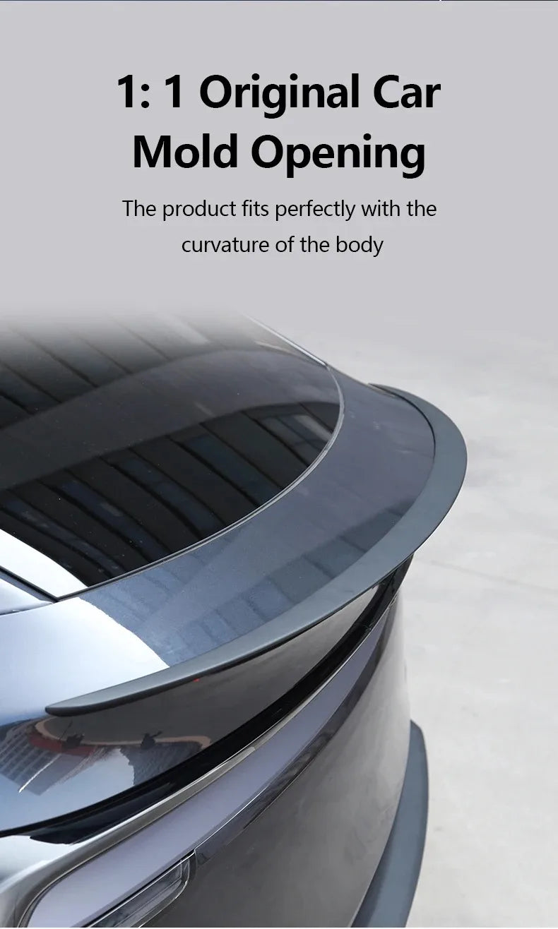 ABS Carbon Fiber Pattern Spoiler For Tesla Model Y Juniper 2025 Original High Performance Trunk Wing Auto Modified Accessories