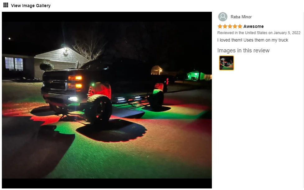 YiLaie 4/6/8/10/12 pods RGB LED Rock Light APP Control Music Neon Car Underglow Chassis Light for Offroad Truck SUV Rock Lights