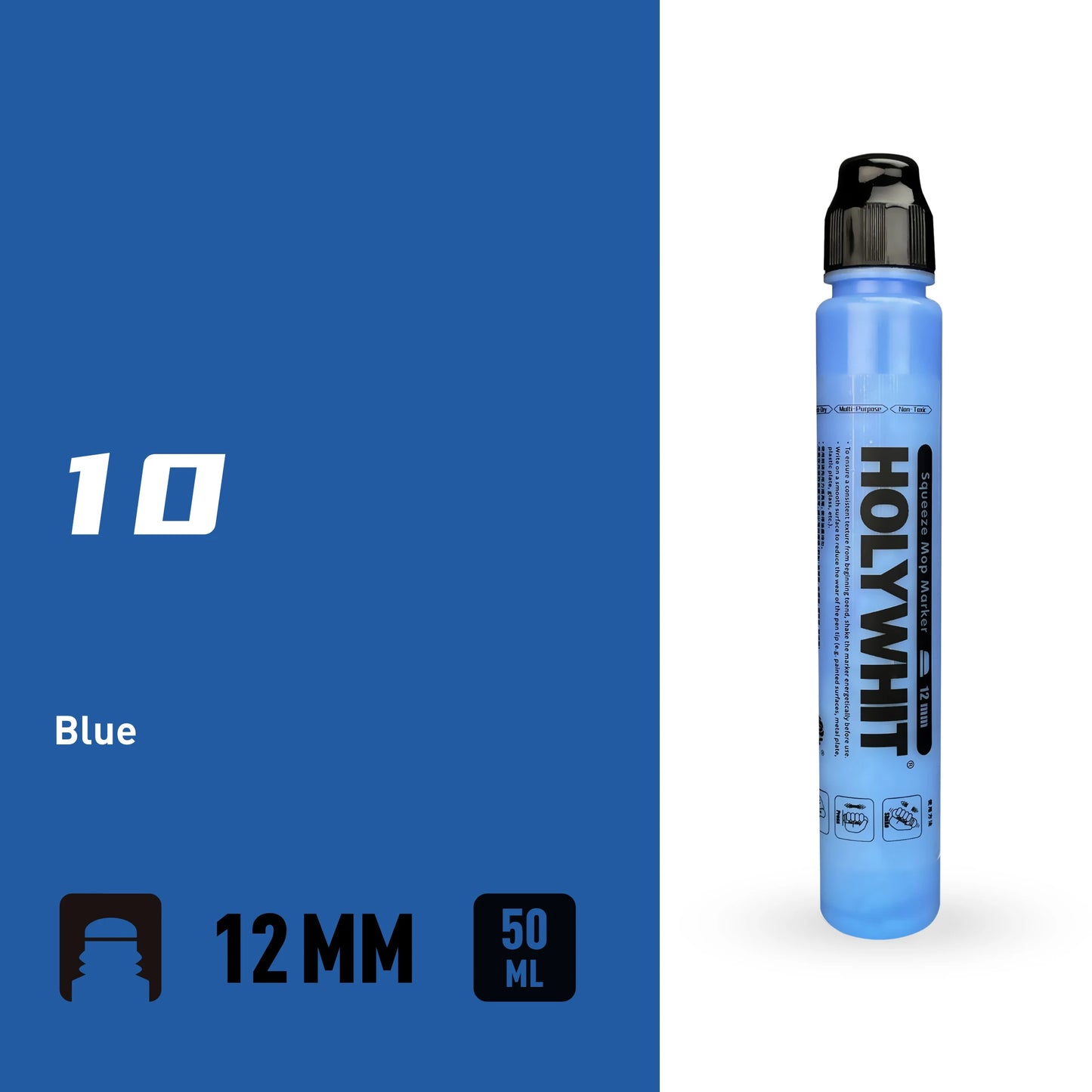 50ml Graffiti Flow Pen Oil-based Paint Signature Pen Round Tip Highlighter Waterproof 12mm Paint Pen Mark Wall Painting