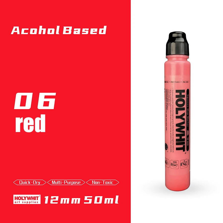 50ml Graffiti Flow Pen Oil-based Paint Signature Pen Round Tip Highlighter Waterproof 12mm Paint Pen Mark Wall Painting