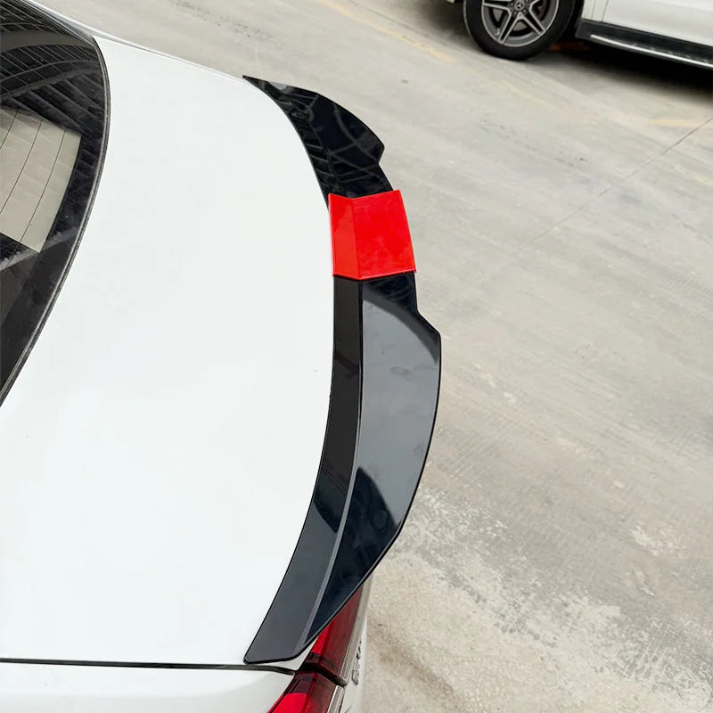 New Style Universal 3pcs Sedan Rear Trunk Tail Rear Wing Spoiler 117-127cm Adjustable DIY Refit Boot Wings Spoiler Car Accessory