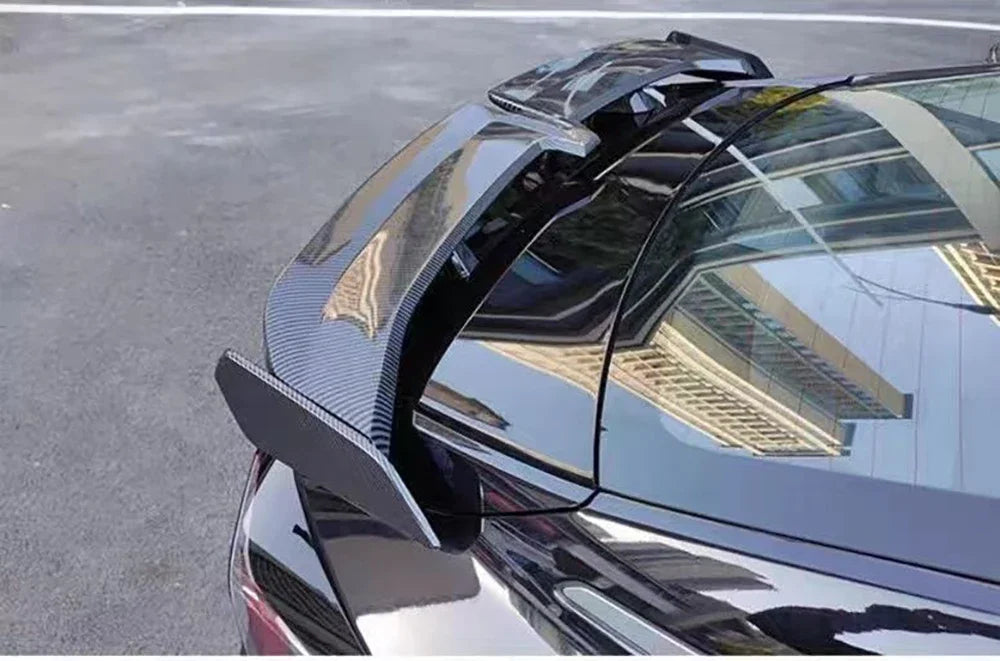 Universal Car modified butterfly shaped tail wing car bumper no perforated spoiler GT Apply to all Car parts factory direct sale