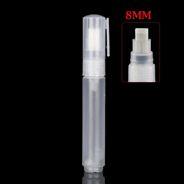 Plastic Empty Pen Rod 0.5/0.7/3/4.5/6.5/8/10/15/30mm Barrels Tube for Graffiti Pen Liquid Chalk Markers Paint Pen Accessories