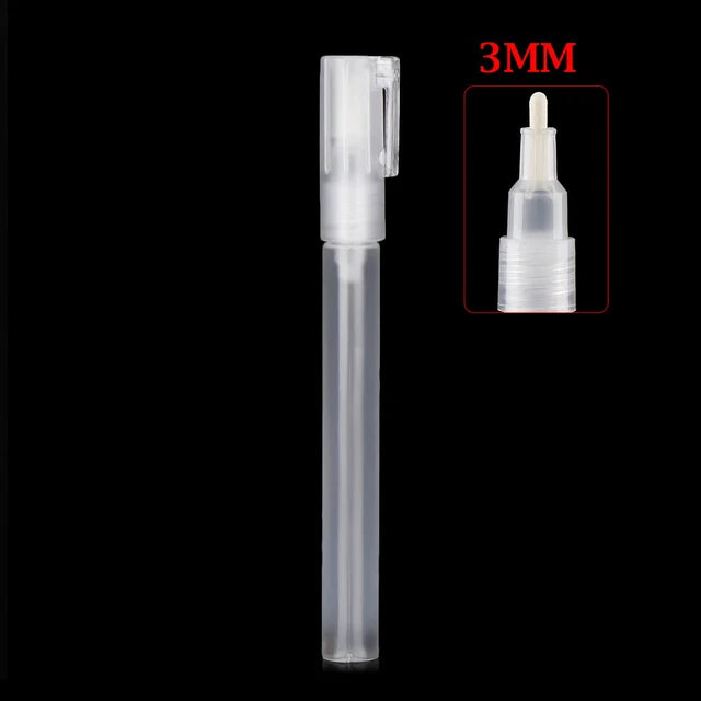Creative Plastic Empty Pen Rod 3mm 5mm 6.5mm 8mm 10mm Barrels Tube for Graffiti Pens Liquid Chalk Markers Paint Pen Accessories