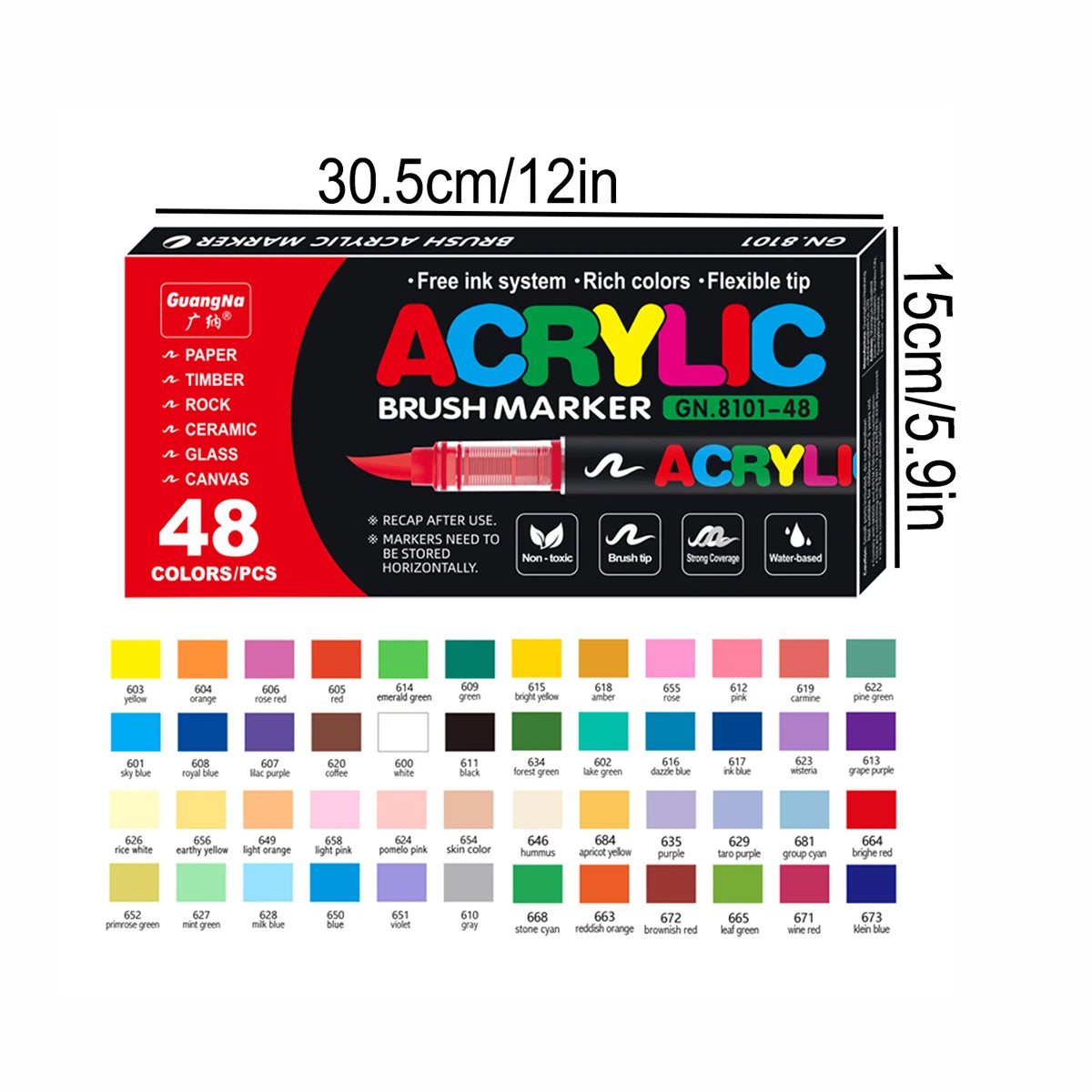 168/120/72/60/48/36/24/12pcs Dual Tips Artist Markers Set Acrylic Marker Set Ideal For School, Office Decor, And Artistic Gifts