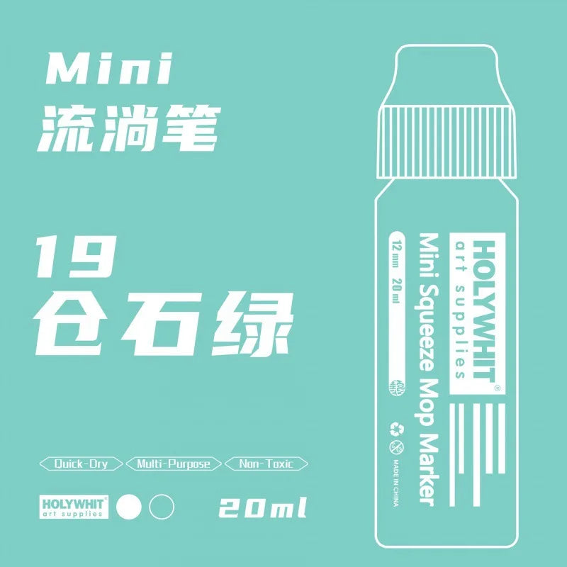 20ml Graffiti Flow Pen Paint Signature Pen 12mm Round Tip Waterproof Marker With Ink Art Supplies Fluorescent Painting Writing