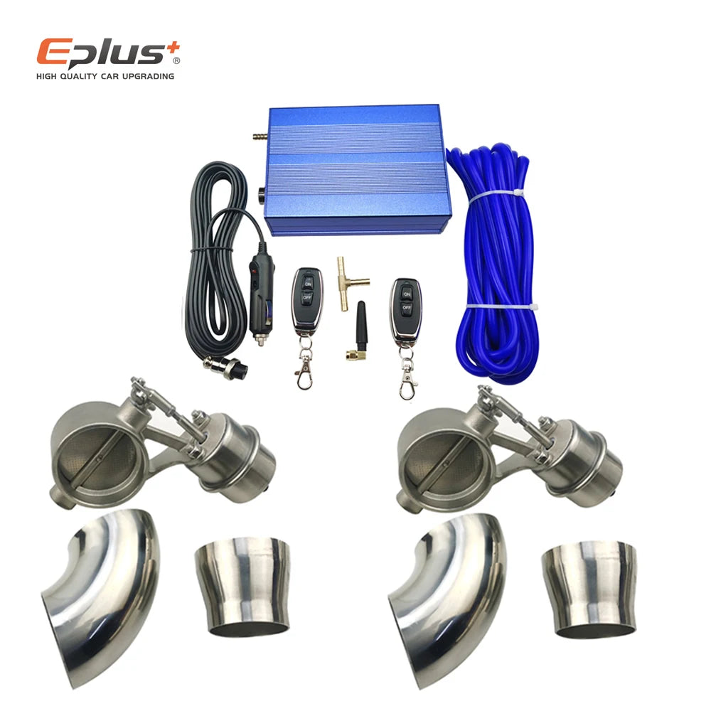 EPLUS Car Exhaust Pipe System Control Valve Sets Vacuum Controller Device Remote Controller Switch Universal 51 63 76MM