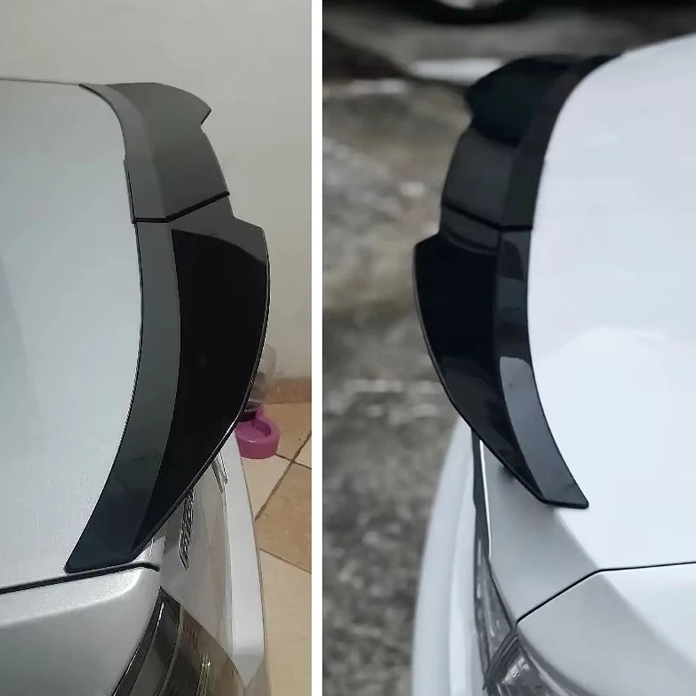 New Style Universal 3pcs Sedan Rear Trunk Tail Rear Wing Spoiler 117-127cm Adjustable DIY Refit Boot Wings Spoiler Car Accessory
