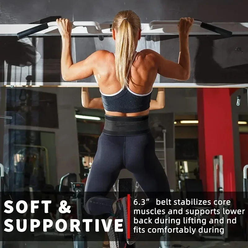 Pull up weight carrying fitness belt for men, squat horizontal bar, waist protection, back muscle strength training belt