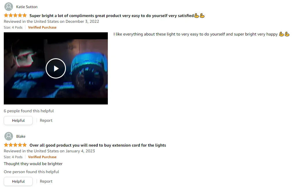 YiLaie 4/6/8/10/12 pods RGB LED Rock Light APP Control Music Neon Car Underglow Chassis Light for Offroad Truck SUV Rock Lights