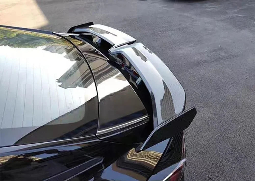 Universal Car modified butterfly shaped tail wing car bumper no perforated spoiler GT Apply to all Car parts factory direct sale