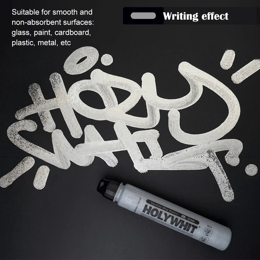 50ml Graffiti Flow Pen Oil-based Paint Signature Pen Round Tip Highlighter Waterproof 12mm Paint Pen Mark Wall Painting