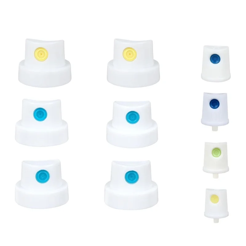 RMWIN-Spraypaint Nozzle Caps Set 26 Universal Replacement Tips For DIY Projects - High-Efficiency Paint Saver & Handle Attachmen