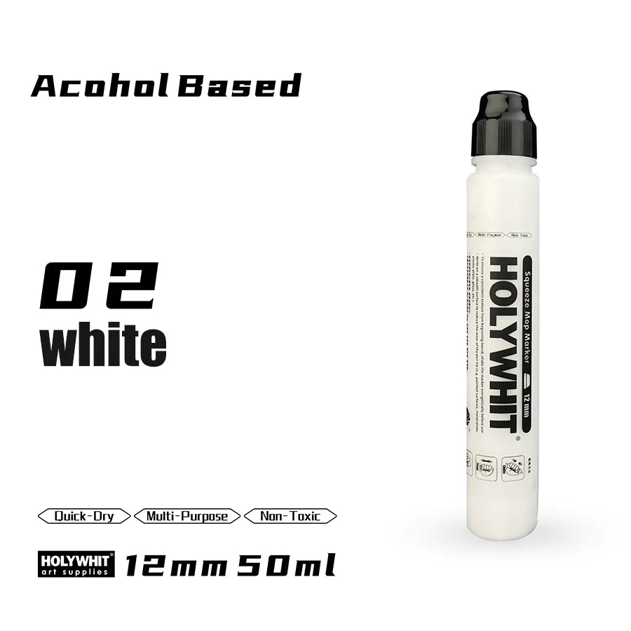 50ml Graffiti Flow Pen Oil-based Paint Signature Pen Round Tip Highlighter Waterproof 12mm Paint Pen Mark Wall Painting