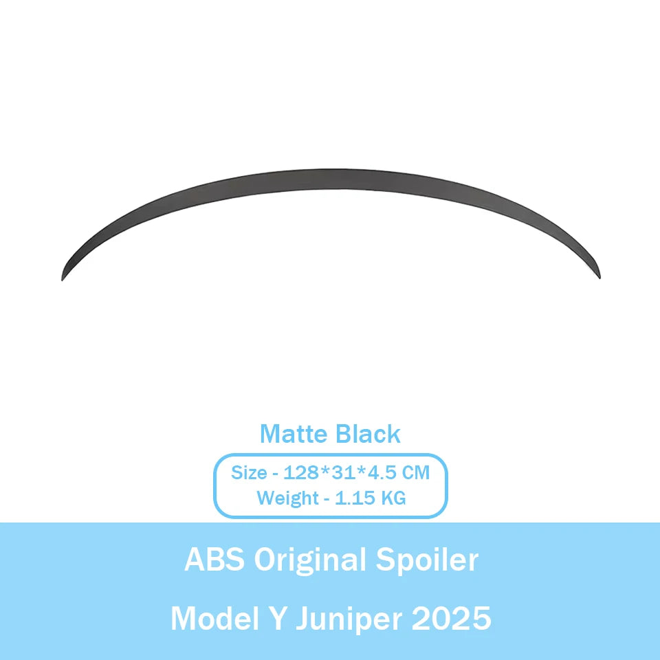 ABS Carbon Fiber Pattern Spoiler For Tesla Model Y Juniper 2025 Original High Performance Trunk Wing Auto Modified Accessories
