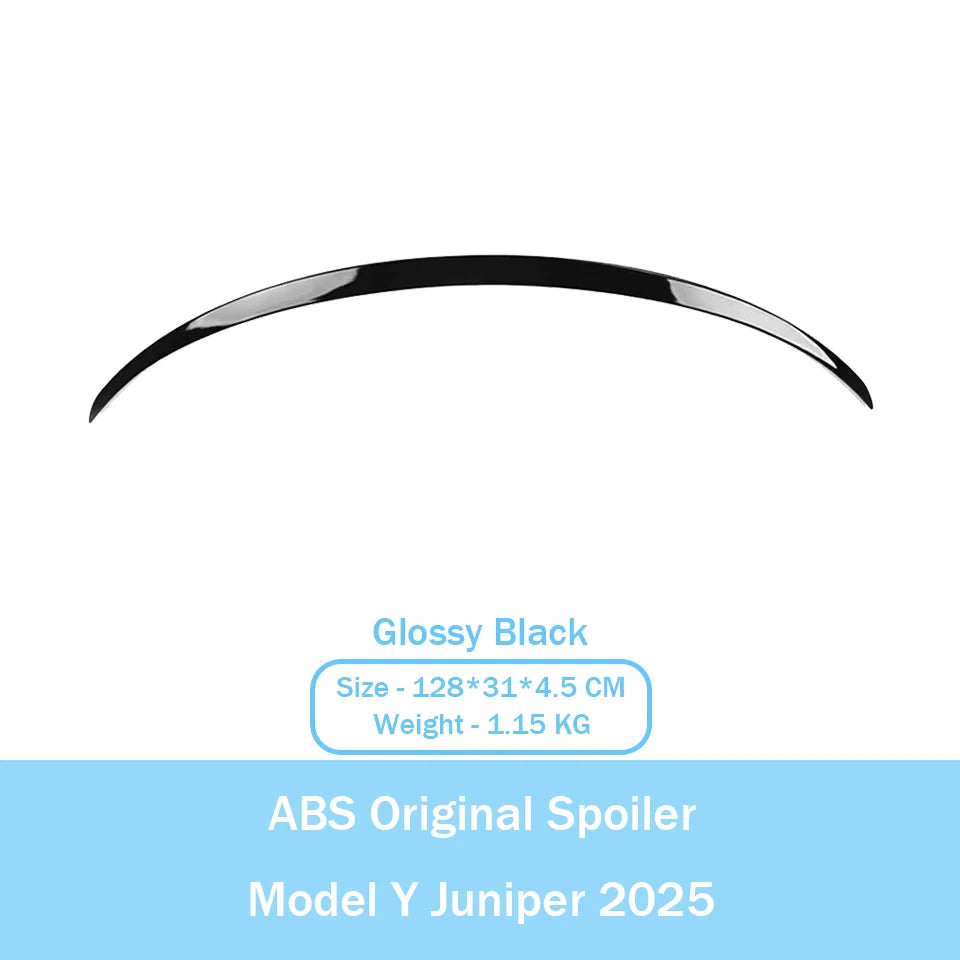 ABS Carbon Fiber Pattern Spoiler For Tesla Model Y Juniper 2025 Original High Performance Trunk Wing Auto Modified Accessories