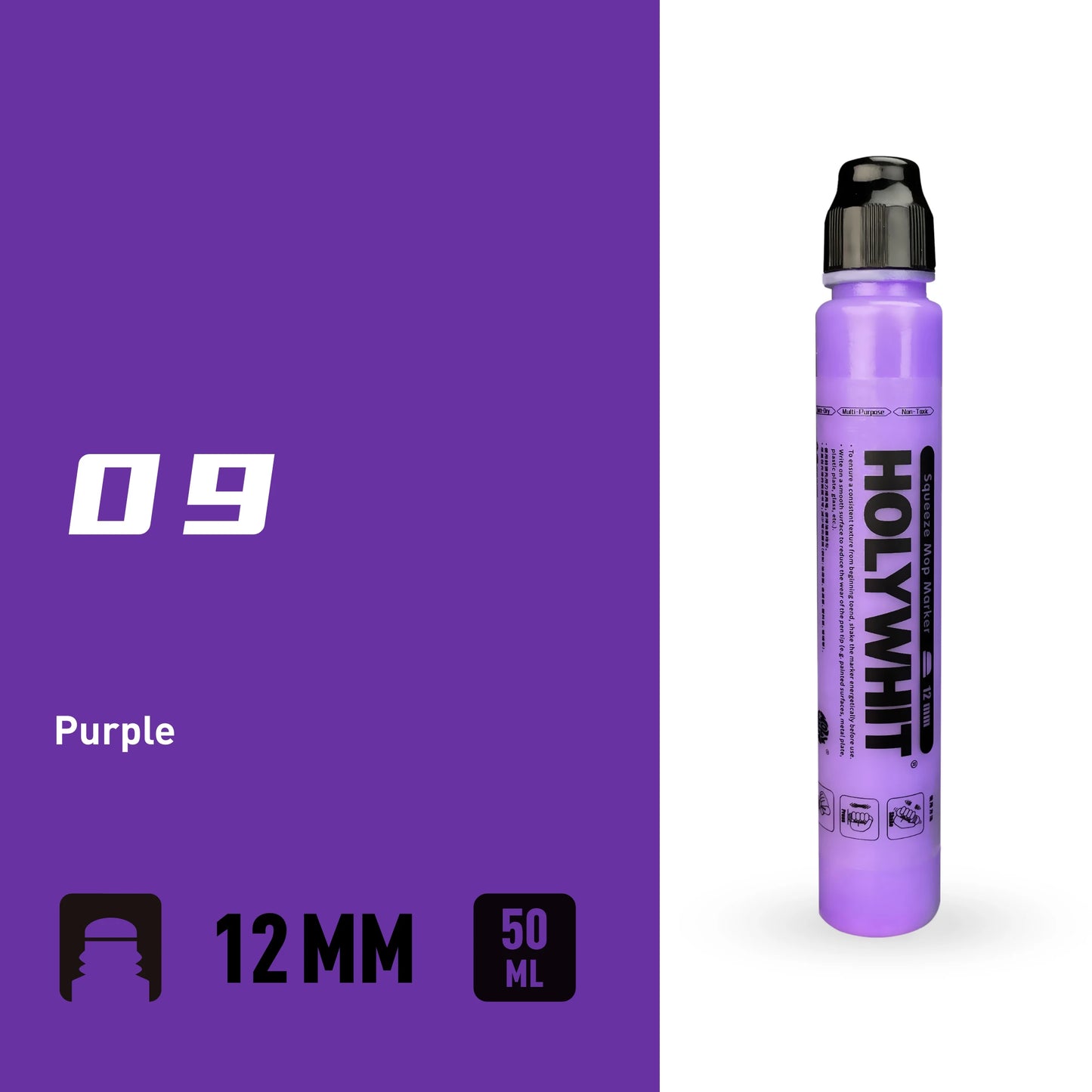 50ml Graffiti Flow Pen Oil-based Paint Signature Pen Round Tip Highlighter Waterproof 12mm Paint Pen Mark Wall Painting