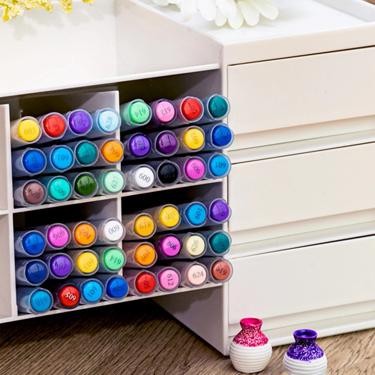 168/120/72/60/48/36/24/12pcs Dual Tips Artist Markers Set Acrylic Marker Set Ideal For School, Office Decor, And Artistic Gifts