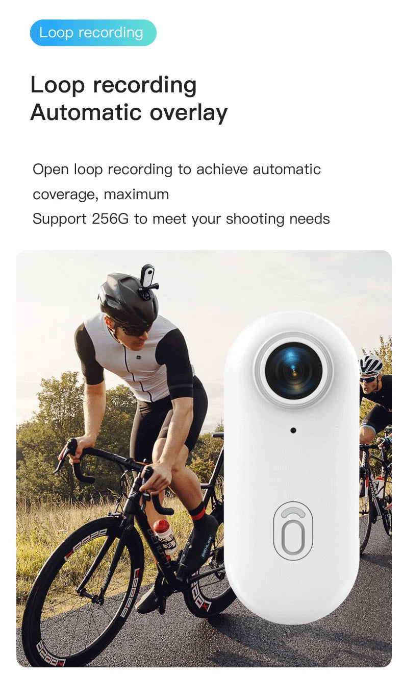 POV Magnetic Sports Camera 4K 30M Waterproof 2.4G Wireless WiFi Motorcycle Mini Small Action Body Video Vlog Cameras Helmet Bike