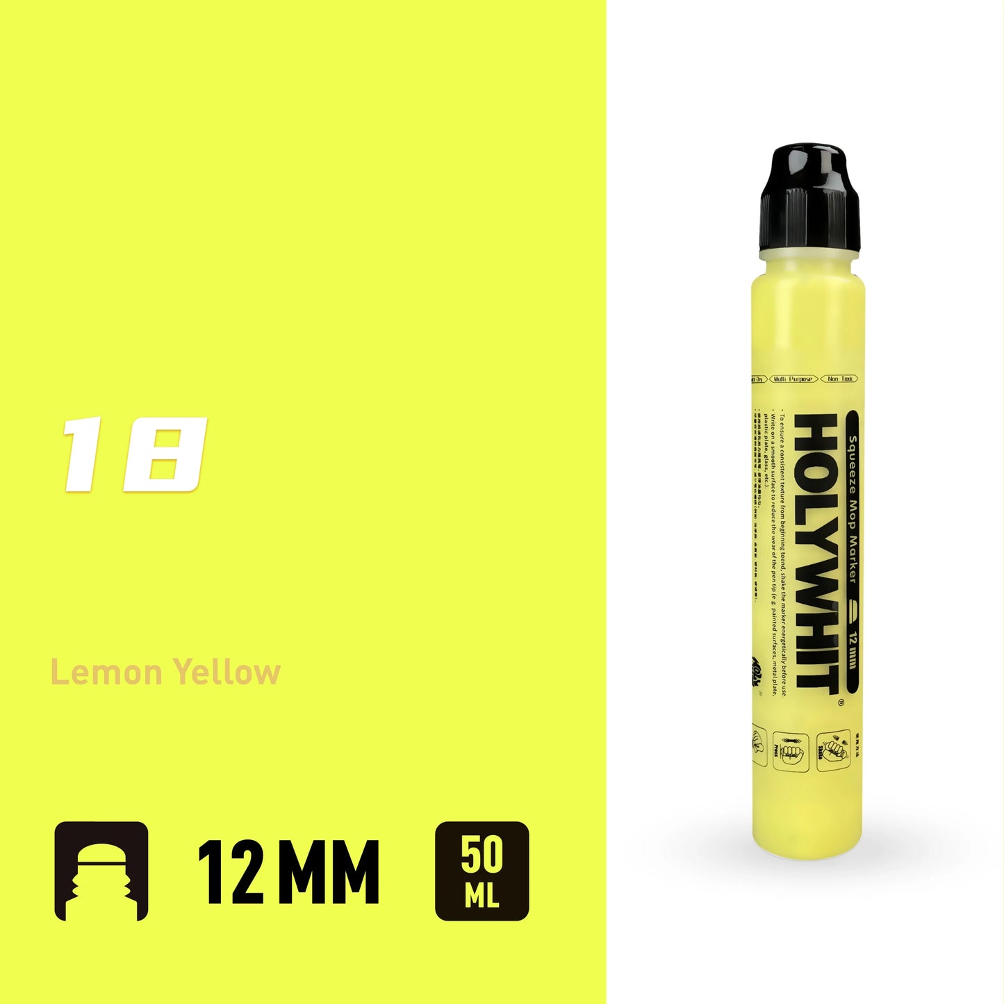 50ml Graffiti Flow Pen Oil-based Paint Signature Pen Round Tip Highlighter Waterproof 12mm Paint Pen Mark Wall Painting