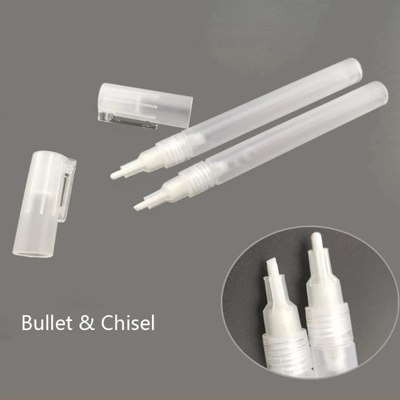Plastic Empty Pen Rod 0.5/0.7/3/4.5/6.5/8/10/15/30mm Barrels Tube for Graffiti Pen Liquid Chalk Markers Paint Pen Accessories