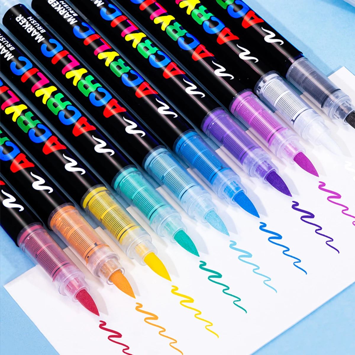 168/120/72/60/48/36/24/12pcs Dual Tips Artist Markers Set Acrylic Marker Set Ideal For School, Office Decor, And Artistic Gifts