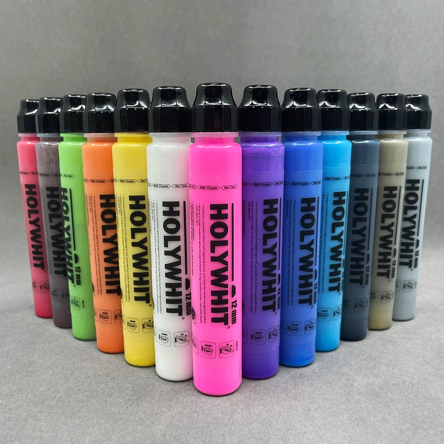 50ml Graffiti Flow Pen Oil-based Paint Signature Pen Round Tip Highlighter Waterproof 12mm Paint Pen Mark Wall Painting