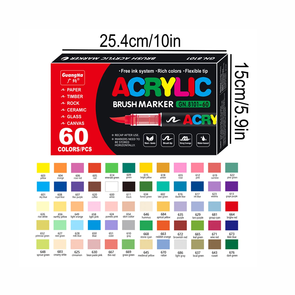 168/120/72/60/48/36/24/12pcs Dual Tips Artist Markers Set Acrylic Marker Set Ideal For School, Office Decor, And Artistic Gifts