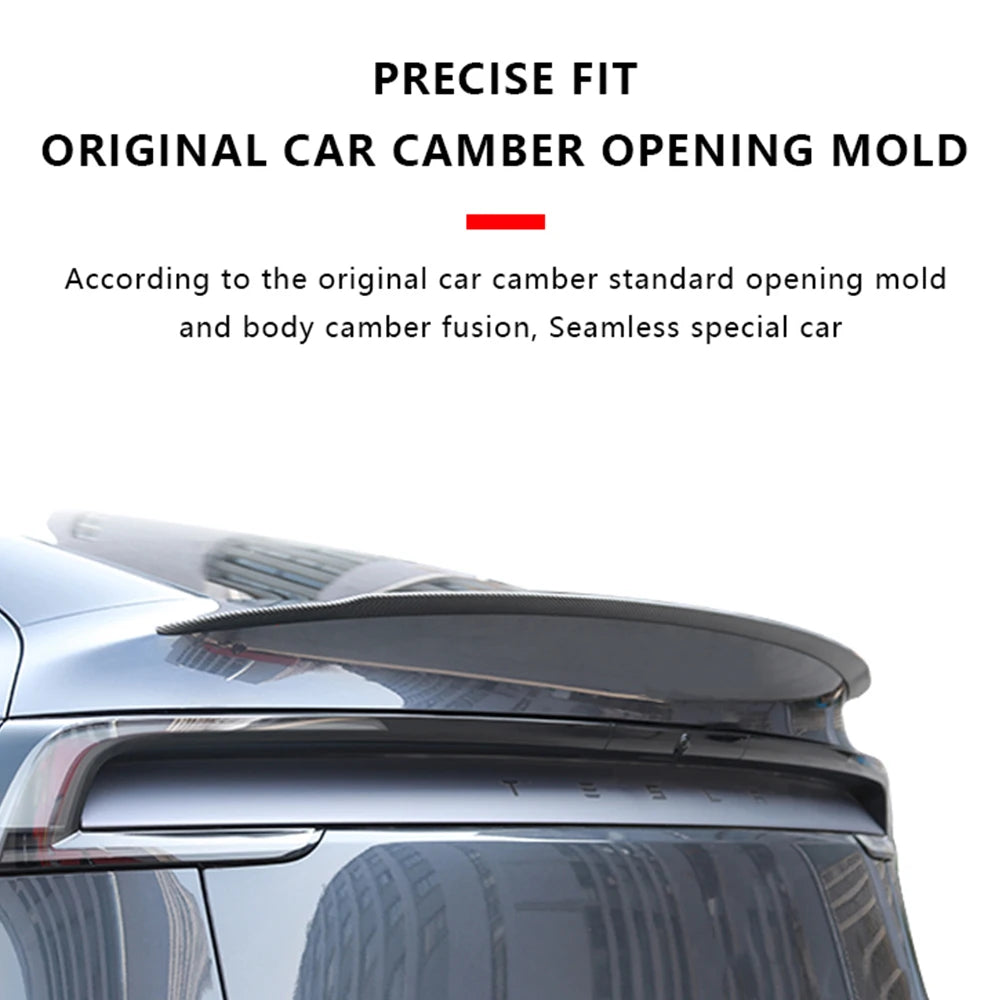 ABS Carbon Fiber Pattern Spoiler For Tesla Model Y Juniper 2025 Original High Performance Trunk Wing Auto Modified Accessories
