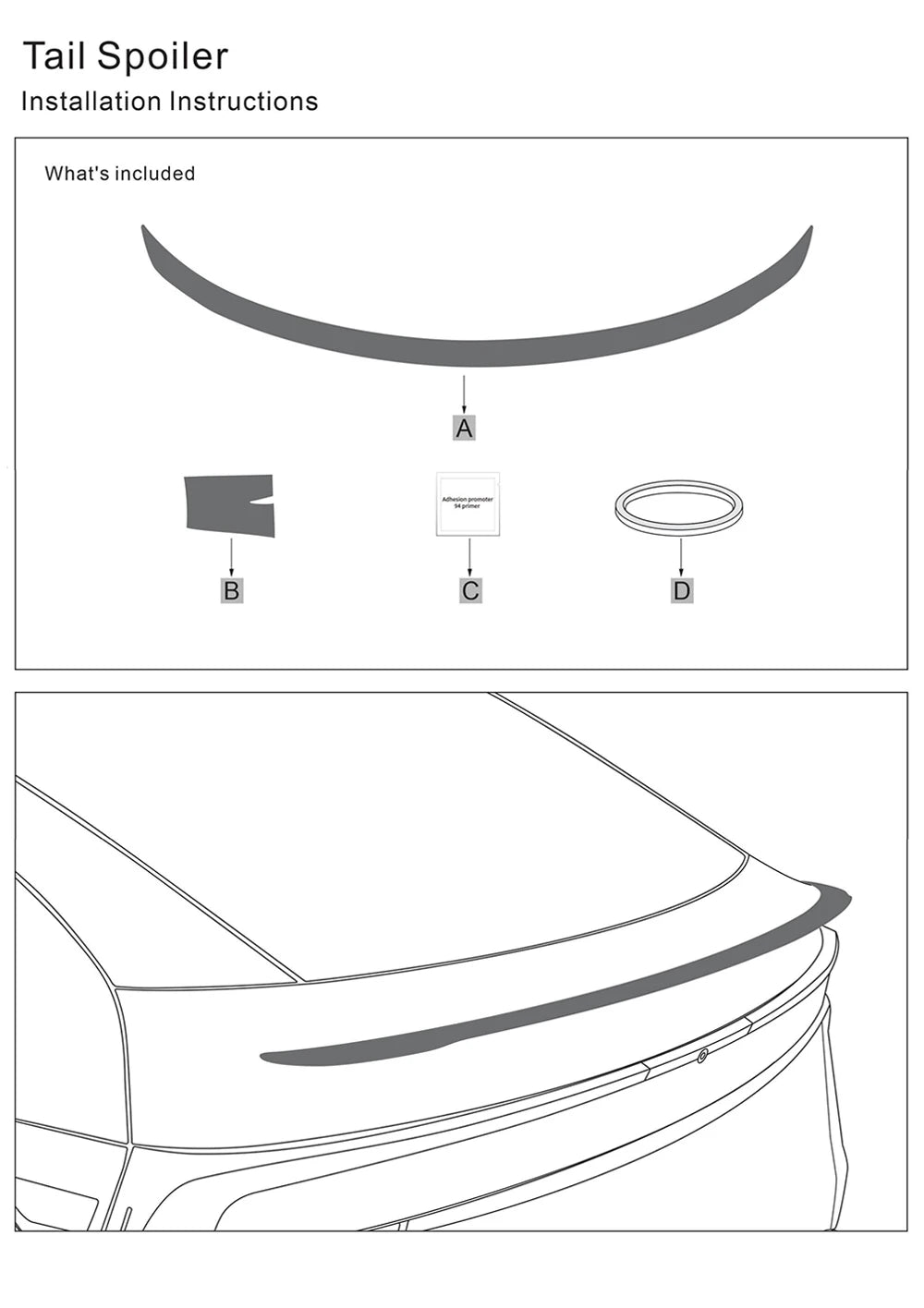 ABS Carbon Fiber Pattern Spoiler For Tesla Model Y Juniper 2025 Original High Performance Trunk Wing Auto Modified Accessories