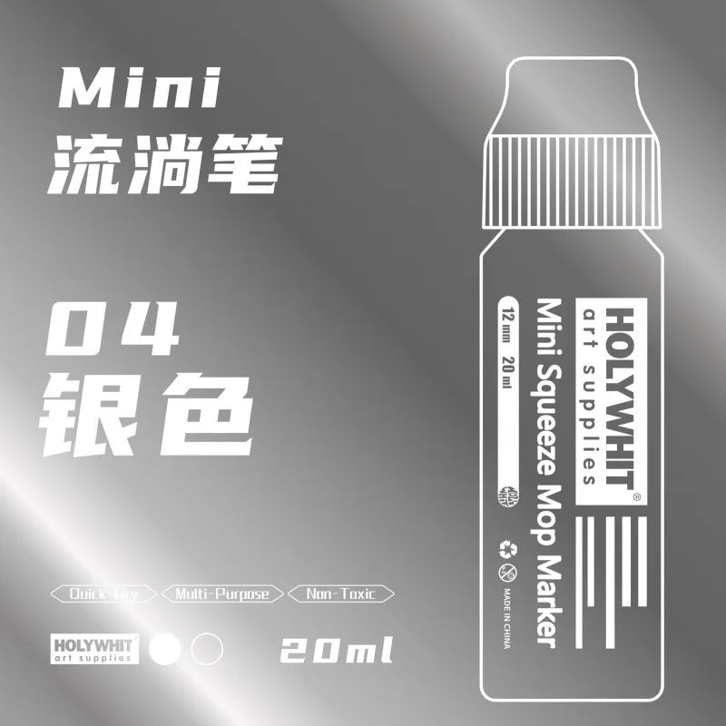 20ml Graffiti Flow Pen Paint Signature Pen 12mm Round Tip Waterproof Marker With Ink Art Supplies Fluorescent Painting Writing