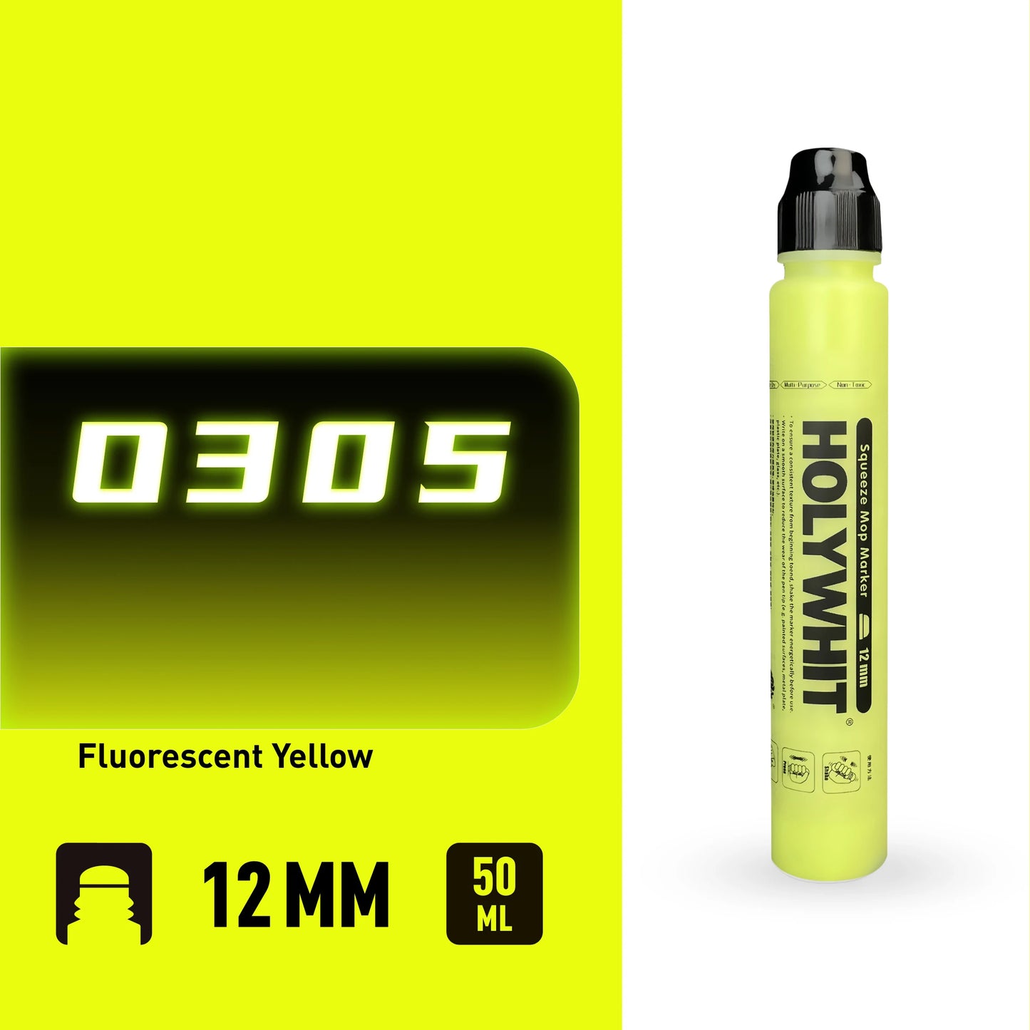 50ml Graffiti Flow Pen Oil-based Paint Signature Pen Round Tip Highlighter Waterproof 12mm Paint Pen Mark Wall Painting