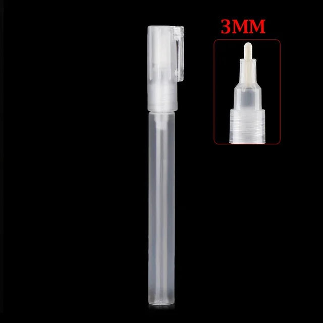 Plastic Empty Pen Rod 0.5/0.7/3/4.5/6.5/8/10/15/30mm Barrels Tube for Graffiti Pen Liquid Chalk Markers Paint Pen Accessories