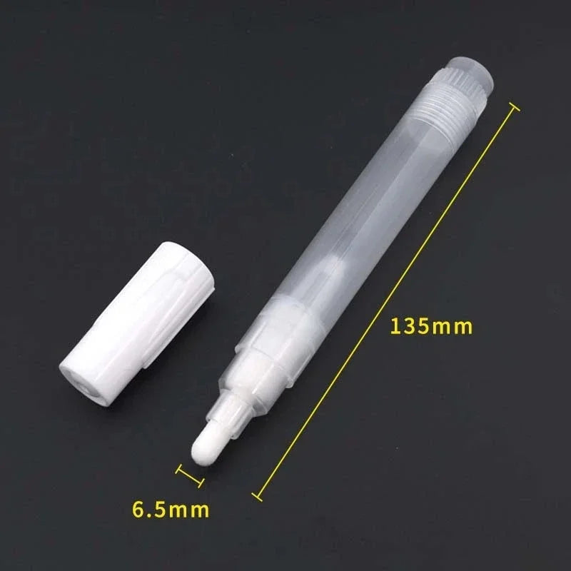 Plastic Empty Pen Rod 0.5/0.7/3/4.5/6.5/8/10/15/30mm Barrels Tube for Graffiti Pen Liquid Chalk Markers Paint Pen Accessories