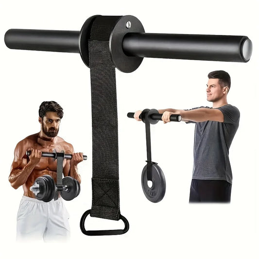 Iron Wrist Forearm Strengthener Muscle Training Stick Strength Equipment Black Universal Size  Power Fitness Outdoor Sports Gear