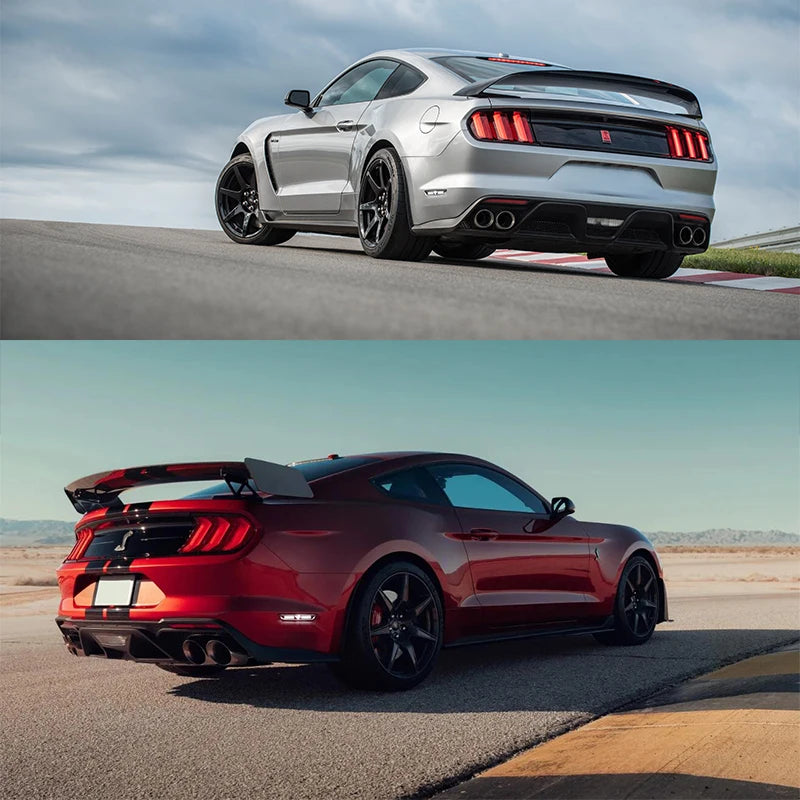 2pcs Car LED Rear Side Marker Light Reflectors For Ford Mustang 2015-2023, Red Rear Fender Bumper side Marker Lamps Assembly