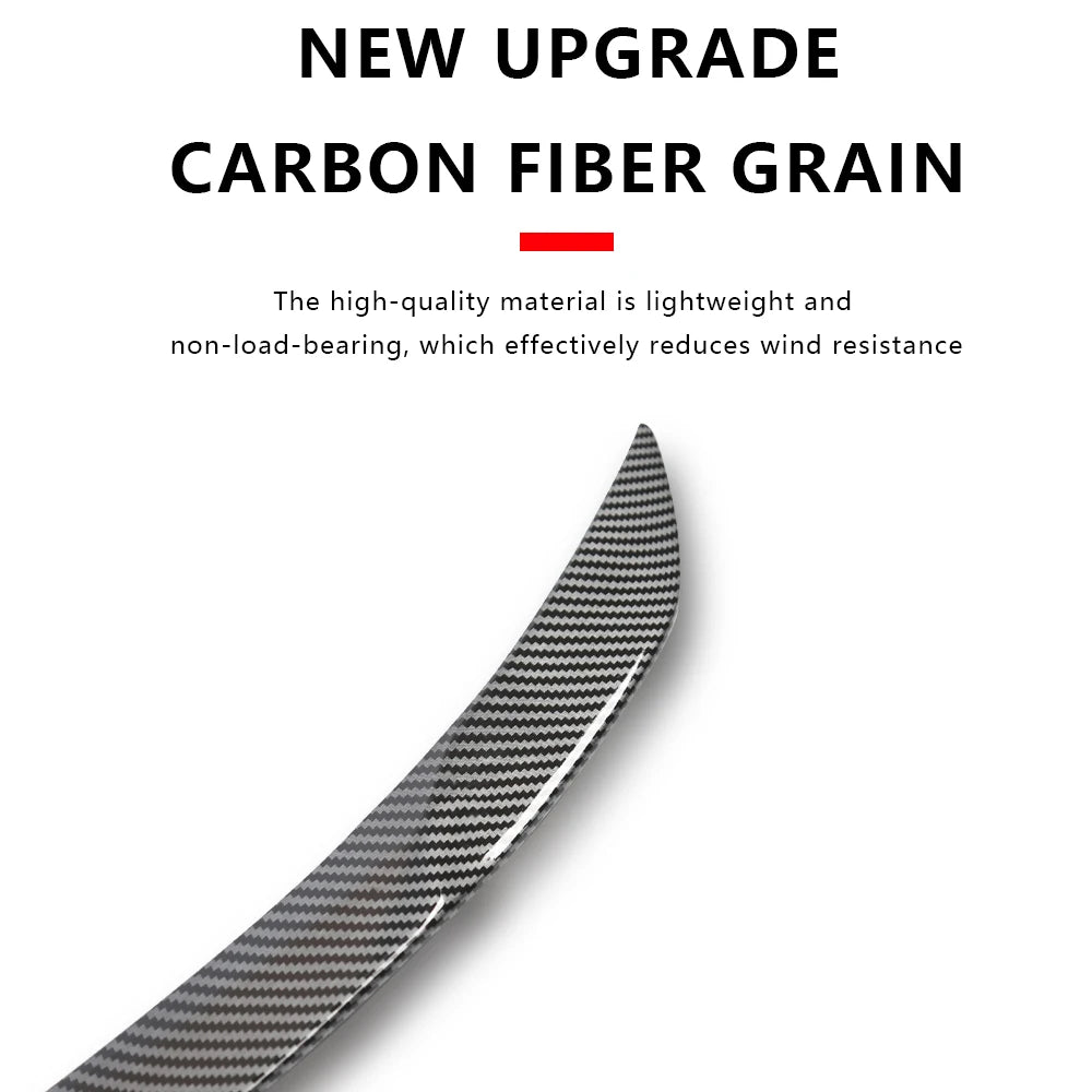 ABS Carbon Fiber Pattern Spoiler For Tesla Model Y Juniper 2025 Original High Performance Trunk Wing Auto Modified Accessories