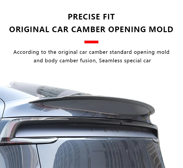 ABS Carbon Fiber Pattern Spoiler For Tesla Model Y Juniper 2025 Original High Performance Trunk Wing Auto Modified Accessories