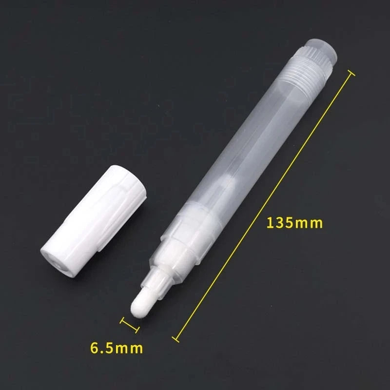 Plastic Empty Pen Rod 0.5/0.7/3/4.5/6.5/8/10/15/30mm Barrels Tube for Graffiti Pen Liquid Chalk Markers Paint Pen Accessories